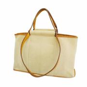 Hermès Vintage Pre-owned Tyg axelremsvskor Beige, Dam