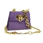 Salvatore Ferragamo Pre-owned Pre-owned Mocka axelremsvskor Purple, Da...