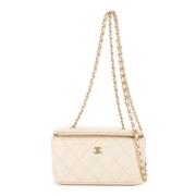 Chanel Vintage Pre-owned Laeder handvskor White, Dam