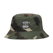 Propaganda Camo Bucket Hat med Broderat Logotyp Multicolor, Unisex