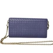 Bottega Veneta Vintage Pre-owned Tyg plnbcker Blue, Dam