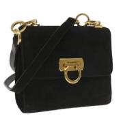 Salvatore Ferragamo Pre-owned Pre-owned Mocka axelremsvskor Black, Dam