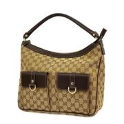 Gucci Vintage Pre-owned Canvas gucci-vskor Brown, Dam