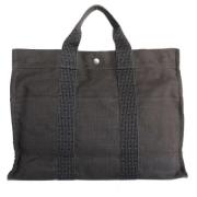 Hermès Vintage Pre-owned Canvas totevskor Gray, Dam