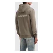 Pure Path Grön Dimensional Script Hoodie Herr Green, Herr