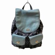 Coach Pre-owned Pre-owned Canvas ryggsckar Blue, Dam