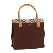 Burberry Vintage Pre-owned Canvas totevskor Brown, Dam