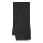 Canali Lyxig Cashmere Scarf, Tillverkad i Italien Gray, Herr