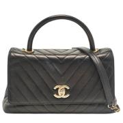 Chanel Vintage Pre-owned Laeder chanel-vskor Black, Dam