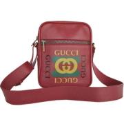 Gucci Vintage Pre-owned Laeder gucci-vskor Red, Herr