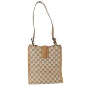 Gucci Vintage Pre-owned Canvas gucci-vskor Beige, Dam