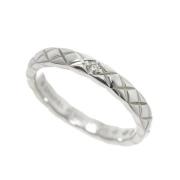 Chanel Vintage Pre-owned Platina ringar Gray, Dam