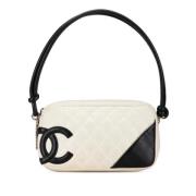 Chanel Vintage Pre-owned Laeder handvskor White, Dam