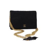 Chanel Vintage Pre-owned Silke chanel-vskor Black, Dam