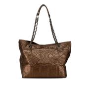 Chanel Vintage Pre-owned Laeder totevskor Brown, Dam