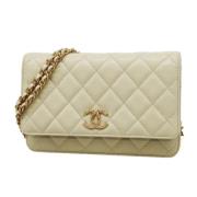 Chanel Vintage Pre-owned Laeder plnbcker White, Dam