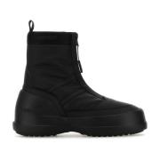 Moon Boot Svarta gummianskelskor Black, Herr