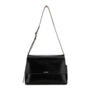 Alexander McQueen Stilren Svart Läder Crossbody-väska Black, Herr