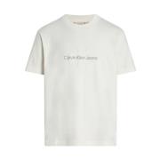 Calvin Klein Jeans Kortärmad Jersey T-shirt White, Herr