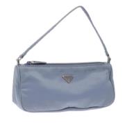 Prada Vintage Pre-owned Nylon prada-vskor Blue, Dam