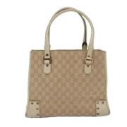 Gucci Vintage Pre-owned Canvas gucci-vskor Beige, Dam