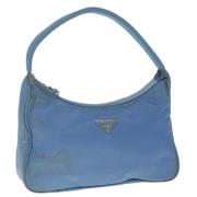 Prada Vintage Pre-owned Nylon prada-vskor Blue, Dam