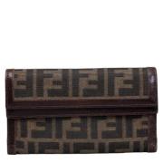 Fendi Vintage Pre-owned Canvas plnbcker Brown, Dam