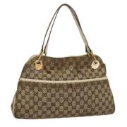 Gucci Vintage Pre-owned Canvas gucci-vskor Beige, Dam