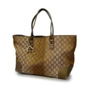 Gucci Vintage Pre-owned Canvas gucci-vskor Brown, Dam