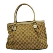 Gucci Vintage Pre-owned Canvas gucci-vskor Brown, Dam