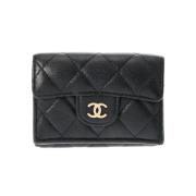 Chanel Vintage Pre-owned Laeder plnbcker Black, Dam