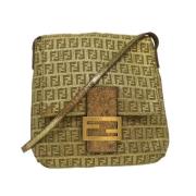 Fendi Vintage Pre-owned Canvas fendi-vskor Yellow, Dam