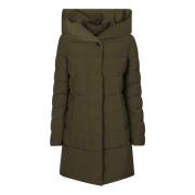 Woolrich Stilren Parka för Utomhusäventyr Green, Dam