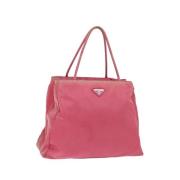 Prada Vintage Pre-owned Nylon prada-vskor Pink, Dam