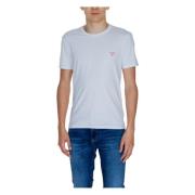 Guess Vit kortärmad T-shirt herr White, Herr