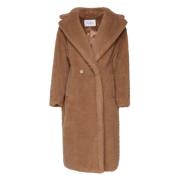 Max Mara Teddyrock Kamel Knappstängning Brown, Dam