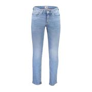 Tommy Hilfiger Broderad Slim Fit Bomulls Jeans Blue, Herr