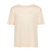 Lemaire Mjuk Tee i Is Aprikos Beige, Dam