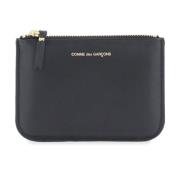 Comme des Garçons Läder Mini Pouch med Logotyptryck Black, Herr