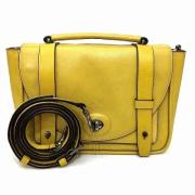 Coach Pre-owned Pre-owned Laeder handvskor Yellow, Dam