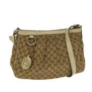 Gucci Vintage Pre-owned Canvas gucci-vskor Beige, Dam