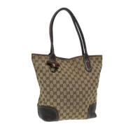 Gucci Vintage Pre-owned Canvas gucci-vskor Beige, Dam