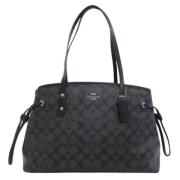 Coach Pre-owned Pre-owned Canvas axelremsvskor Black, Dam