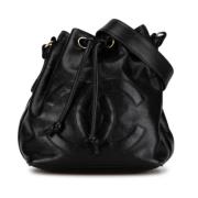 Chanel Vintage Pre-owned Laeder axelremsvskor Black, Dam