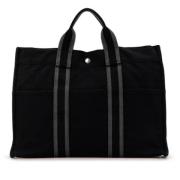 Hermès Vintage Pre-owned Canvas totevskor Black, Dam