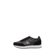 Calvin Klein Svart Retro Low Laceup Sneakers Black, Dam