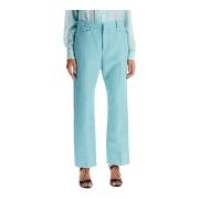 Tom Ford Slim Straight Leg Cigarette Pants Blue, Dam