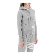 Thom Browne Randig 4-Bar Hoodie Sweatshirt Gray, Dam