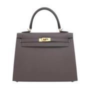 Hermès Vintage Pre-owned Laeder handvskor Gray, Dam