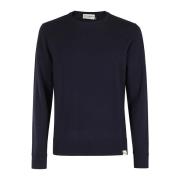 Roy Roger's Ull Sweatshirt Skuren Stil Blue, Herr